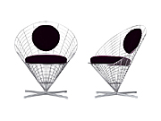 ׶���� CG-Wire-Cone-Chair